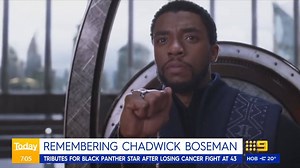 26K views · 333 reactions | Tributes this morning for "Black Panther" star Chadwick Boseman - who died of cancer at the age of 43. Former President Barack Obama, Samuel L. Jackson and Jeremy Renner have remembered him as an inspiration, warrior and talented artist. #9News | 9 News | Facebook