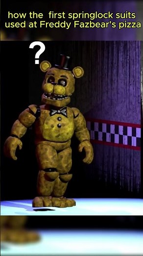 How the first springlock suits used at Freddy's #fnaf #subscribe