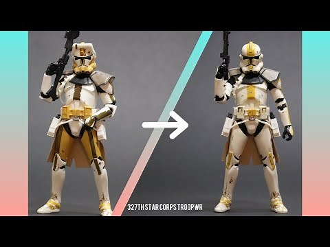 Black Series Commander Bly To 327th Star Corps Trooper Conversion Tutorial