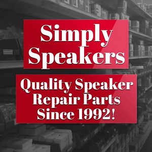 Learn why we have been a leader in Speaker Repair Parts for over 28 years! Visit us at www.SimplySpeakers.com #simplyspeakers #diy #speakerrepair | Simply Speakers