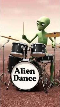 Drum Alien Dance | Green Alien | Funny Alien Dance