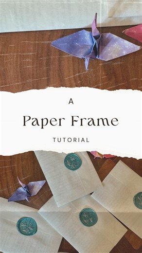 Verse & Sip on Instagram: "A paper frame for a photo or a note 💌 #origami #paperfolding #papercraft"