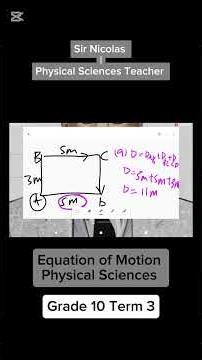 Physical Sciences Grade 10 | Equations of Motion | Term 3 | Distance and Displacement | Mechanics