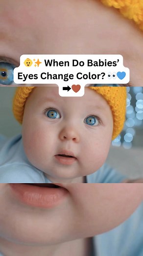 👶✨ When Do Babies’ Eyes Change Color? 👀💙➡️🤎 Did you know that most babies are born with blue or grayish eyes? This is because their irises have low melanin levels at birth. Over time, as melanin increases, their eye color can change! 🔹 When does it happen? Around 3 to 6 months, you might notice a shift, but the final color usually settles by 12 months. In some cases, subtle changes can continue until age 3! So, if your little one’s eyes look different every few months, it’s totally normal!