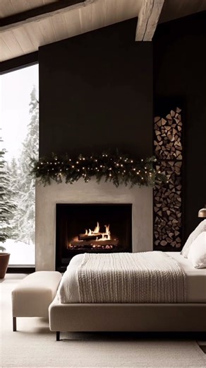 Organic Modern Mountain Home Tour | Cozy Winter Interiors & Snowy Views