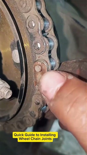 Quick Guide to Installing Wheel Chain Joints #mechanic #tips #tricks #shorts