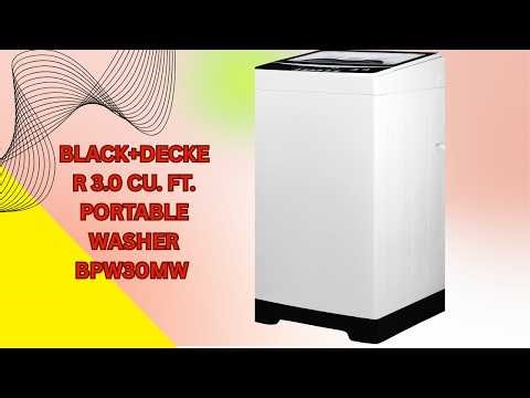 Upgrade Your Laundry Routine – BLACK+DECKER 3.0 Cu. Ft. Portable Washer – REVIEW
