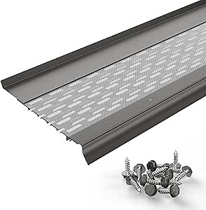 Micromesh 6 inch Gutter Guards Leaf Protection, 100 Feet Teretone, Stainless Steel Mesh, Aluminum Gutter Covers, Contractor Grade Gutter Guard from Manufacturer