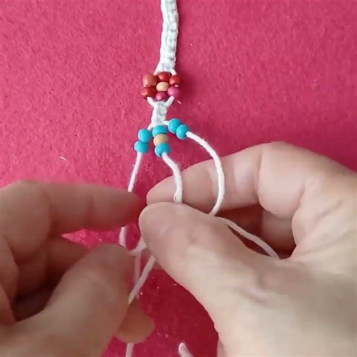 easy macrame daisy bracelet #shorts #shortvideo #diy #macrame