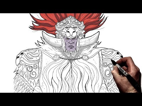 How To Draw Radahn | Step By Step | Elden Ring