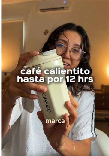 Termo para café Cibago con recubrimiento cerámico — 12h calor 24h frío