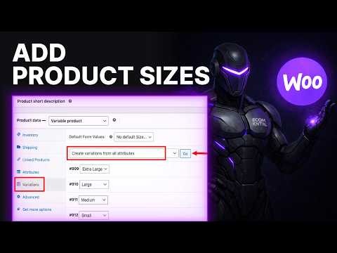 How To Add Sizes To Products WooCommerce (2026) | Product Variations