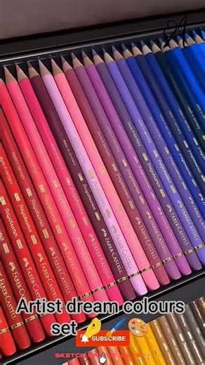 Artist dream colours set 🤌🖌️🎨 #faber castell colour set #artlover100k #dream set#short video
