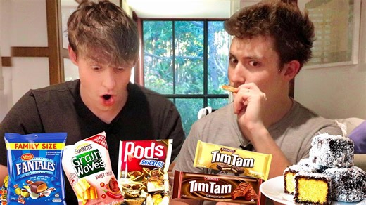 British hosts try iconic Aussie snacks—Tim Tam mania & laughs galore!