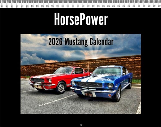 2026 Mustang Car Calendar – Personalized Photo Gift, 8.5"x11" - Etsy