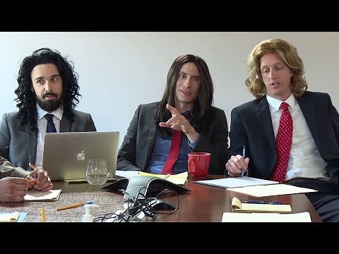 Long Haired Businessmen - All Hands Meeting