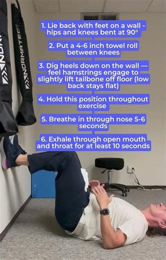 Hip Lift Diaphragm Stretch with Breathing