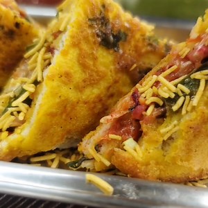 1.3M views · 4.3K reactions | Mumbai Special Pudla sandwich | Madhuris Kitchen recipes | Facebook