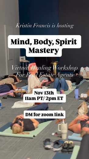 Something new is coming to Fast Forward this week. ✨ Mind, Body, Spirit Mastery with Kristin Francis is about more than business growth — it’s about how you show up in your business and your life. Expect a session that helps you reset your energy, calm your mind, and reconnect with what actually drives you. You’ll leave grounded, focused, and ready to move forward with clarity. 🗓 Wednesday, November 13 🕚 11am PT / 2pm ET DM for the zoom link password #RealEstate #fastforwardmovement #exprealty