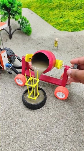 diy mini tractor construction machine video | tractor wala video | #shorts #youtubeshorts