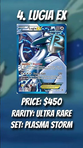 Top 5 Most Valuable Lugia Pokémon Cards!