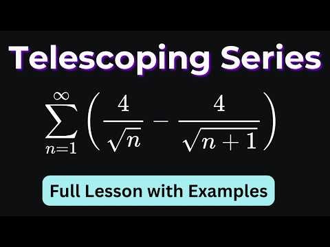 Telescoping Series Explained Step by Step | Convergence, Partial Sums, and Limits