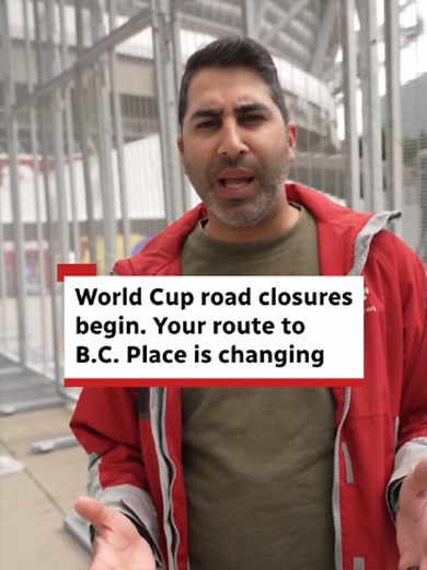 Road Closures Near B.C. Place for FIFA World Cup 2026 Matches