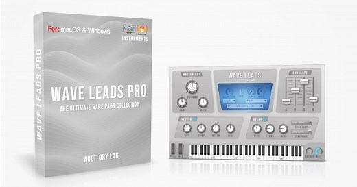Wave Leads VST/AU Plugin - Lead Synthesizer Virtual Instrument | Auditory Lab