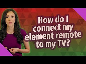 How do I connect my element remote to my TV?