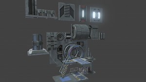 Sci Fi Asset Pack 8 - Buy Royalty Free 3D model by Philip Gilbert (@PhilipAGilbert)