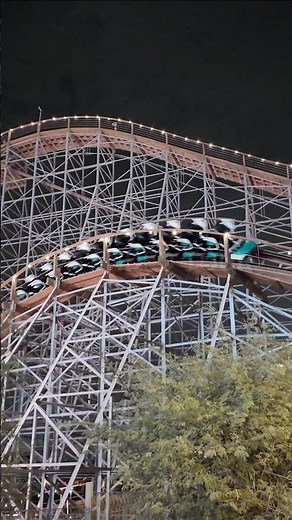 Colossus - Extremely fast paced GCI wooden coaster at Six Flags Qiddiya! #rollercoaster #themepark
