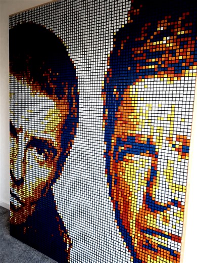 Oasis Rubik's Cube Mosaic Art Celebration
