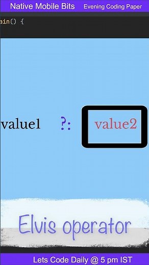 Elvis Operator in Kotlin #shorts