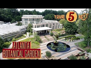 ATLANTA BOTANICAL GARDEN - Atlanta, Georgia - 4K Drone Video