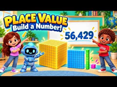Place Value Song for Kids | Build a Number with Base Ten Blocks | 3rd Grade Math