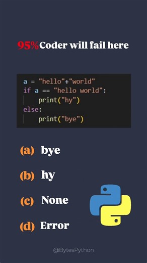 Subscribe & Comment Your Answer ❓#python #explore #explorepage #exploremore #trending #shorts