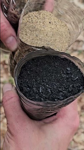 Making a survival water filter and testing it using muddy water💧