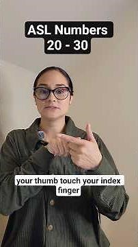 ASL Numbers 20 - 30 #asl #aslnumbers #aslsigns #americansignlanguage #aslpractice #learnasl