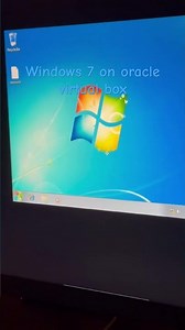 Windows 7 running on oracle virtual box win 11