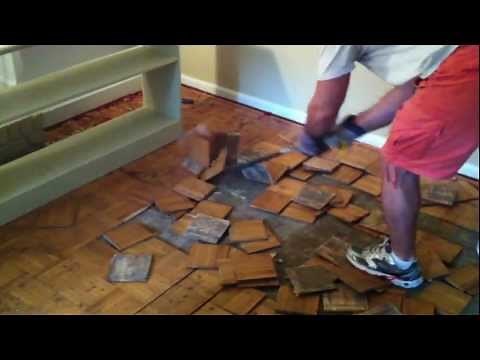 How to remove Parquet Hardwood Flooring