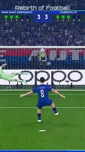 PSG vs Liverpool - penalty shootout, UEFA Champions League 2025/26 - PES 2021 Shorts