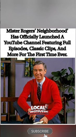 🎬 Mister Rogers’ Neighborhood is NOW on YouTube! 📺🧸 Full episodes & classic clips. ✨ #MisterRogers
