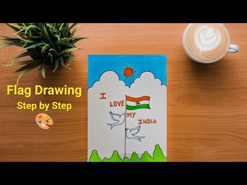 Indian National Flag Drawing Tutorial 🇮🇳 | Perfect for Kids & Beginners #indianflag #art