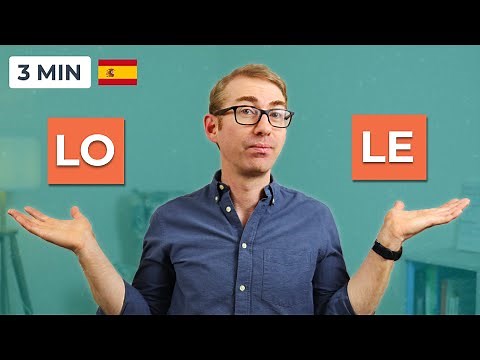 Lo vs le - Rule of thumb