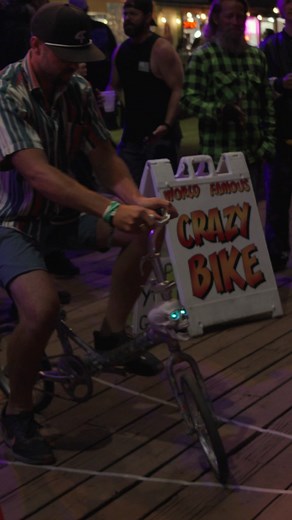 Did you test your skills with Colonel Tom’s crazy bike yet? They say it’s easy 😜 | Sturgis Buffalo Chip
