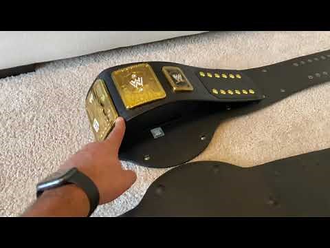 WWE Attitude Era Big Eagle Releathered and Restoned Championship Replica Belt