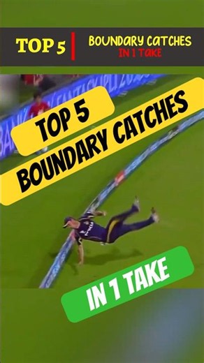 Top 5 Insane Boundary Catches! 🤯🏏| #Cricket #top5