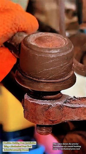 Precision Bushing Press Installation Using a Mechanical Press Tool | Industrial Assembly Process