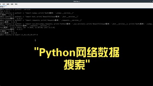 Python网络数据搜索