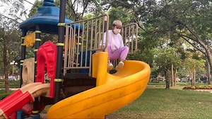 Playground Fun with Climbing and Sliding Adventures